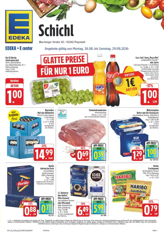 EDEKA Prospekt in Beilngries | NativeX EDEKA Nordbayern KW35 | 2026-08-23T00:00:00.000Z - 2026-08-29T00:00:00.000Z