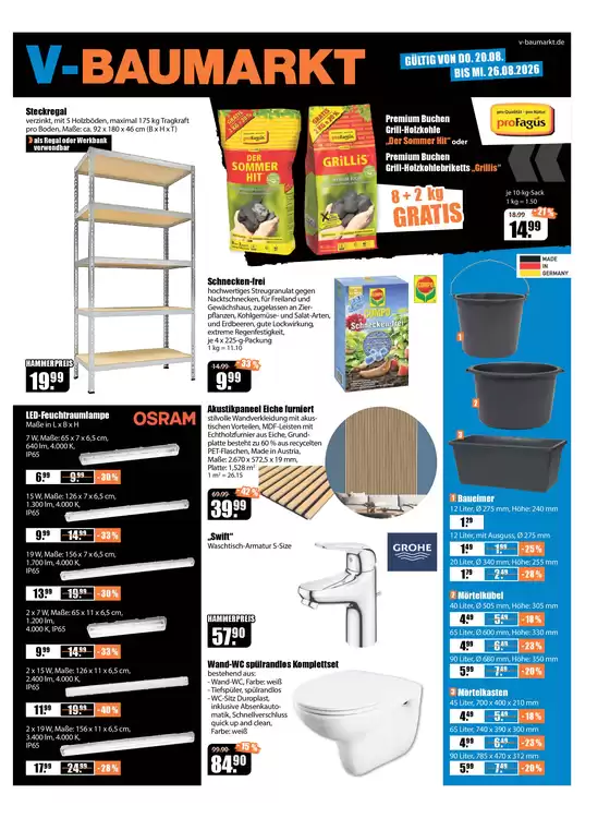 V Baumarkt Katalog in Wittlich | Aktuelle Angebote V Baumarkt | 2026-08-20T00:00:00.000Z - 2026-08-26T00:00:00.000Z