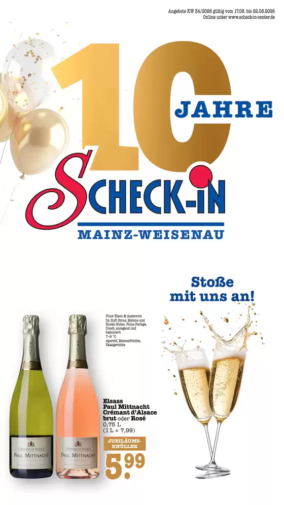 Scheck-in-Center Katalog | Tolles Angebot für Schnäppchenjäger | 2026-08-20T00:00:00.000Z - 2026-08-22T00:00:00.000Z