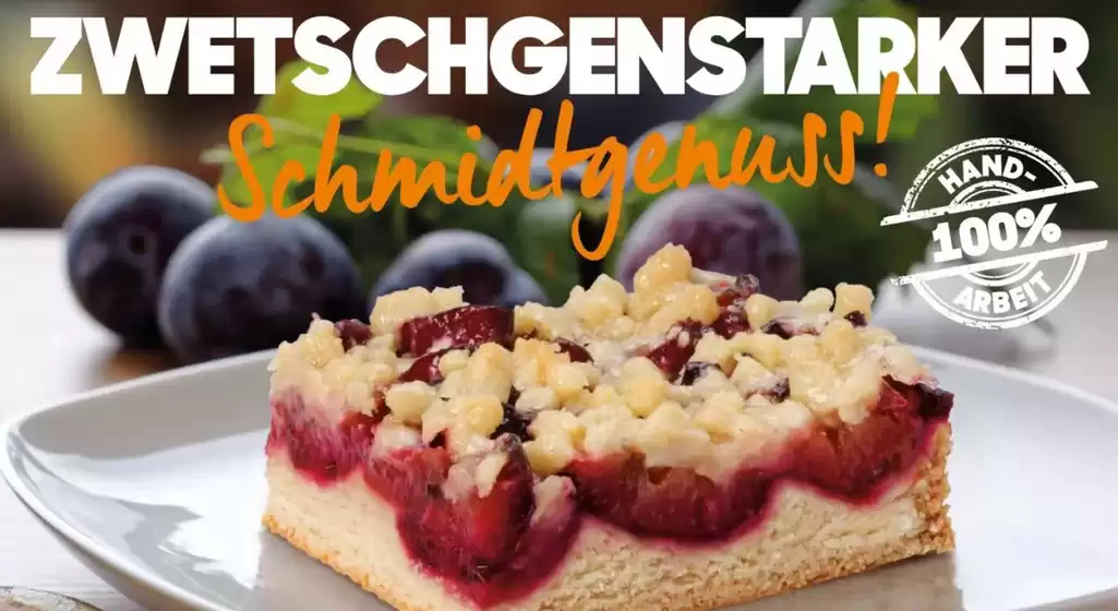 Bäcker Schmidt Katalog | Zwetschengenstarker | 2026-08-21T00:00:00.000Z - 2026-09-06T00:00:00.000Z