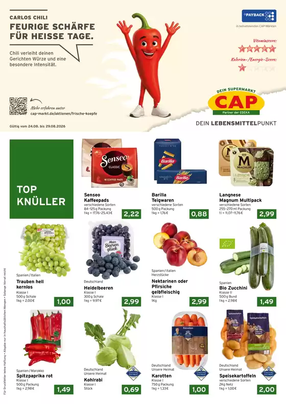 CAP Markt Katalog | Top-Angebote für Sparfüchse | 2026-08-24T00:00:00.000Z - 2026-08-29T00:00:00.000Z