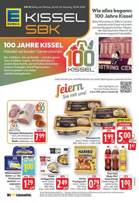 Edeka Kissel SBK Katalog in Hürup | Edeka Kissel SBK flugblatt | 2026-08-24T00:00:00.000Z - 2026-08-29T00:00:00.000Z