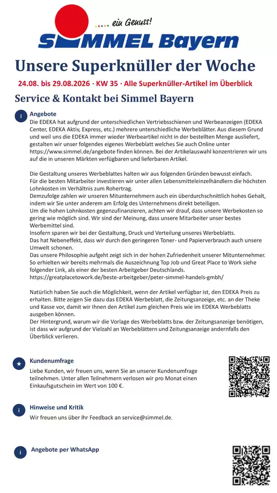 Simmel Katalog | Simmel flugblatt | 2026-08-24T00:00:00.000Z - 2026-08-29T00:00:00.000Z