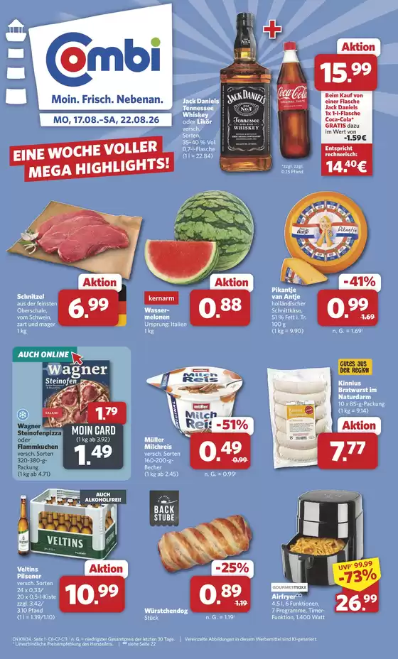 Combi Markt Katalog | Attraktive Sonderangebote für alle | 2026-08-21T00:00:00.000Z - 2026-08-22T00:00:00.000Z