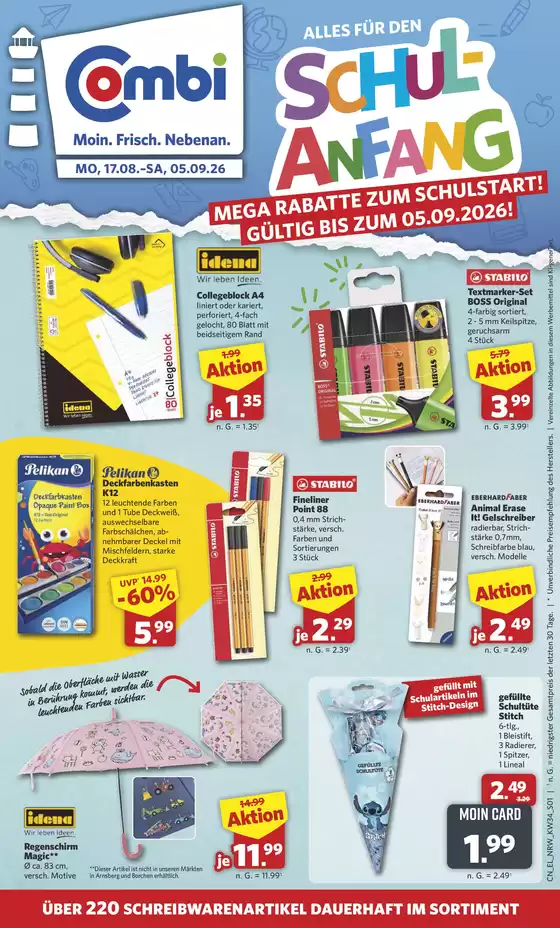 Combi Markt Katalog | Sonderangebote | 2026-08-21T00:00:00.000Z - 2026-09-05T00:00:00.000Z
