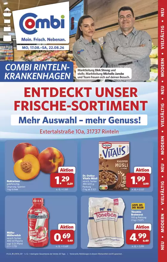 Combi Markt Katalog | Top-Angebote für alle Schnäppchenjäger | 2026-08-21T00:00:00.000Z - 2026-08-22T00:00:00.000Z