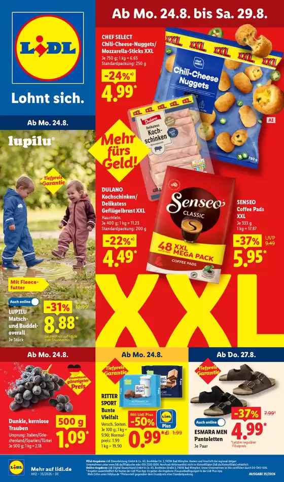 Lidl Prospekt | 24.08.2026 29.08.2026 | 2026-08-25T00:00:00.000Z - 2026-08-29T00:00:00.000Z