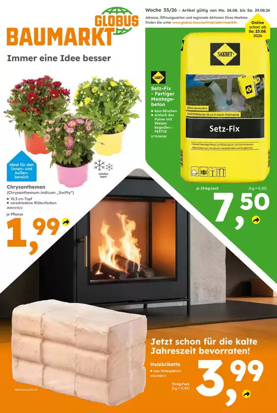 Globus Baumarkt Prospekt in Heilbronn | Globus Baumarkt prospekt | 2026-08-25T00:00:00.000Z - 2026-08-29T00:00:00.000Z