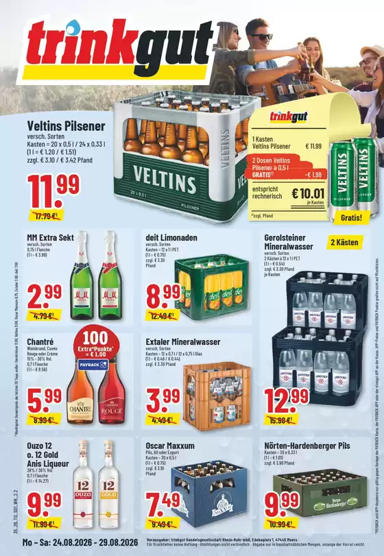 trinkgut Katalog | Tolles Angebot für Schnäppchenjäger | 2026-08-25T00:00:00.000Z - 2026-08-29T00:00:00.000Z