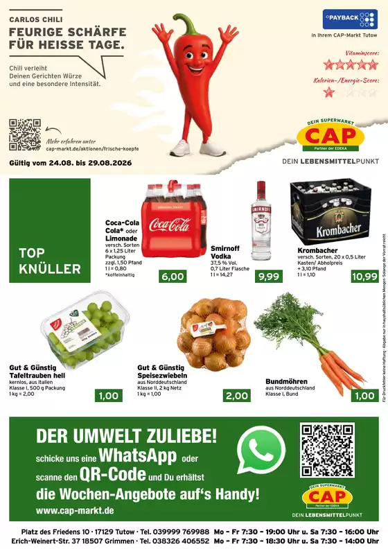 CAP Markt Katalog | Top-Deals für alle Kunden | 2026-08-24T00:00:00.000Z - 2026-08-29T00:00:00.000Z