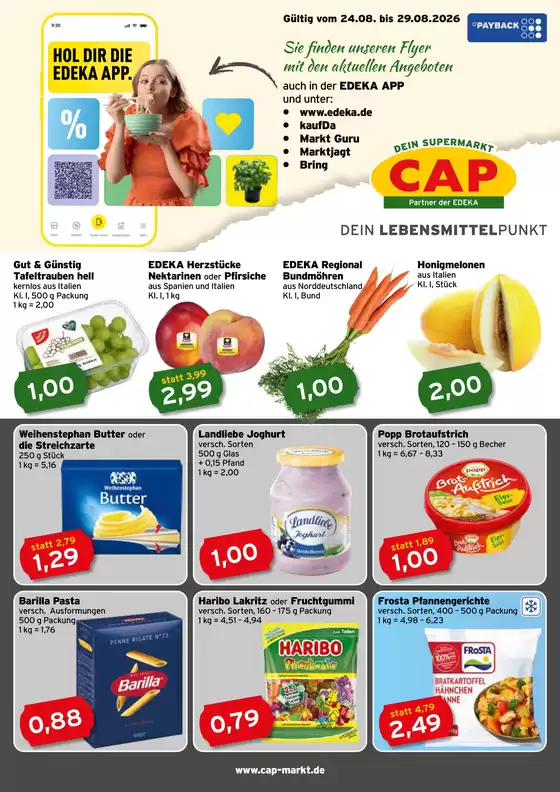 CAP Markt Katalog | Aktuelle Schnäppchen und Angebote | 2026-08-24T00:00:00.000Z - 2026-08-29T00:00:00.000Z