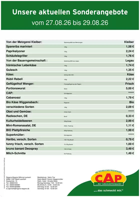 CAP Markt Katalog in Herbrechtingen | Aktuelle Sonderaktionen | 2026-08-27T00:00:00.000Z - 2026-08-29T00:00:00.000Z