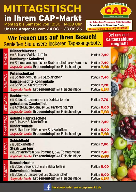 CAP Markt Katalog | Exklusive Deals für unsere Kunden | 2026-08-24T00:00:00.000Z - 2026-08-29T00:00:00.000Z