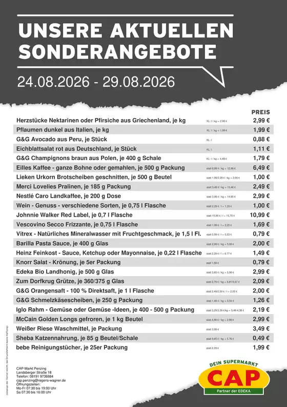 CAP Markt Katalog in Herbrechtingen | Tolles Angebot für alle Kunden | 2026-08-24T00:00:00.000Z - 2026-08-29T00:00:00.000Z