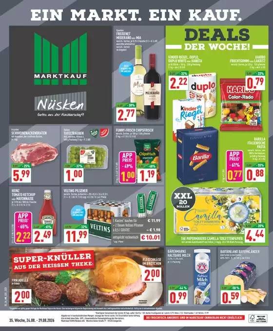 Marktkauf Prospekt in Nürnberg | Große Auswahl an Angeboten | 2026-08-24T00:00:00.000Z - 2026-08-29T00:00:00.000Z