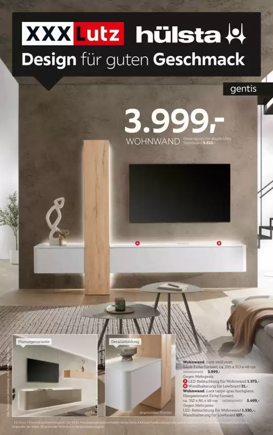 XXXLutz Katalog in Wiedemar | Hülsta Spezial | 2026-08-25T00:00:00.000Z - 2026-09-05T00:00:00.000Z