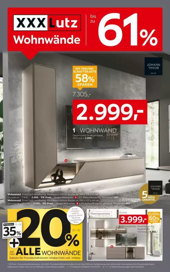 XXXLutz Katalog in Wiedemar | Wohnwände | 2026-08-25T00:00:00.000Z - 2026-09-05T00:00:00.000Z