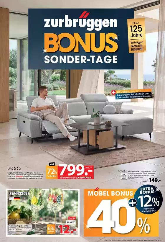 Zurbrüggen Katalog | Bonus Sonder-Tage | 2026-08-01T00:00:00.000Z - 2026-08-31T00:00:00.000Z
