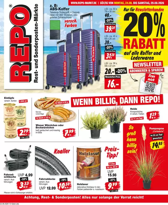 Repo Markt Katalog | Repo Markt katalog | 2026-08-24T00:00:00.000Z - 2026-08-29T00:00:00.000Z