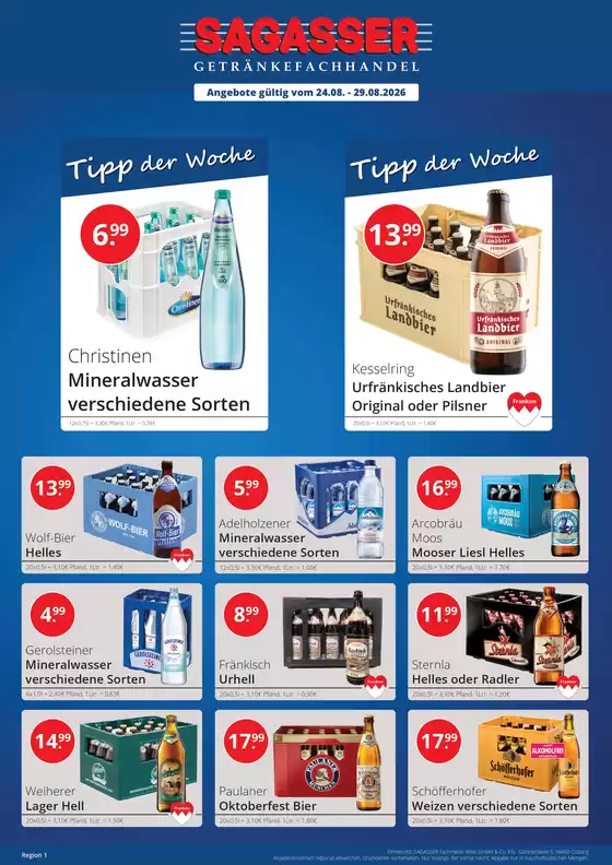 Sagasser Katalog | Sagasser flugblatt | 2026-08-25T00:00:00.000Z - 2026-08-29T00:00:00.000Z