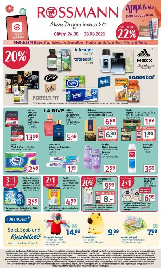 Rossmann Katalog | Rossmann flugblatt | 2026-08-24T00:00:00.000Z - 2026-08-28T00:00:00.000Z