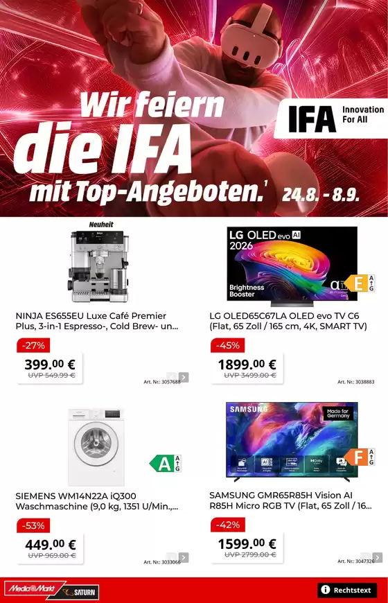 Media Markt Saturn Prospekt in Nienburg (Weser) | Media Markt flugblatt | 2026-08-24T00:00:00.000Z - 2026-09-08T00:00:00.000Z