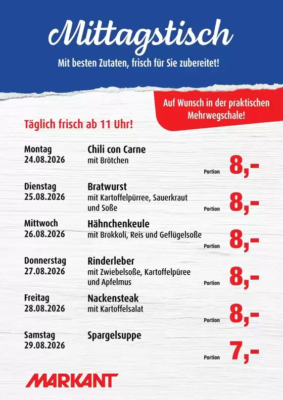 Markant Prospekt | Aktuelle Schnäppchen und Angebote | 2026-08-25T00:00:00.000Z - 2026-08-29T00:00:00.000Z
