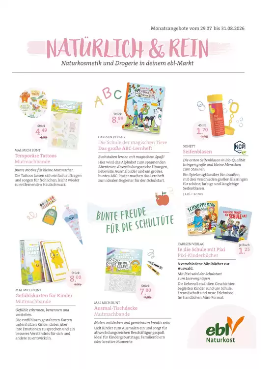 Ebl Naturkost Katalog | Naturkosmetik Und Drogerie In Deinem Ebl-markt | 2026-08-25T00:00:00.000Z - 2026-08-31T00:00:00.000Z