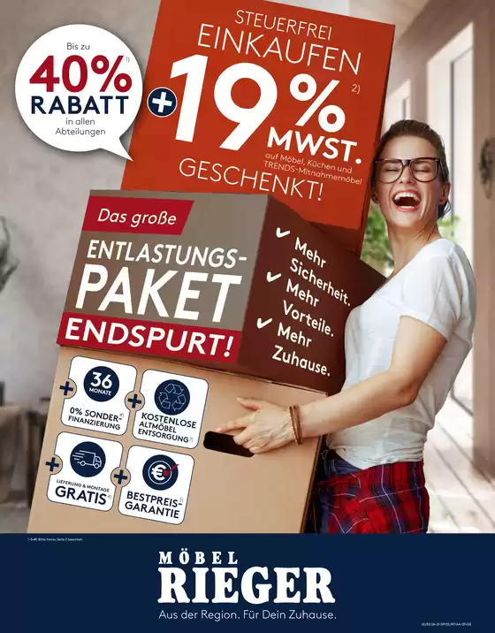Möbel Rieger Prospekt in Kirchheim unter Teck | Unsere besten Schnäppchen | 2026-08-27T00:00:00.000Z - 2026-09-08T00:00:00.000Z