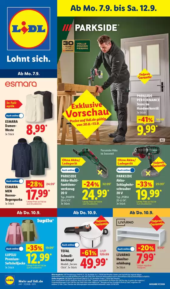 Lidl Katalog | 07.09.2026 12.09.2026 | 2026-09-07T00:00:00.000Z - 2026-09-12T00:00:00.000Z