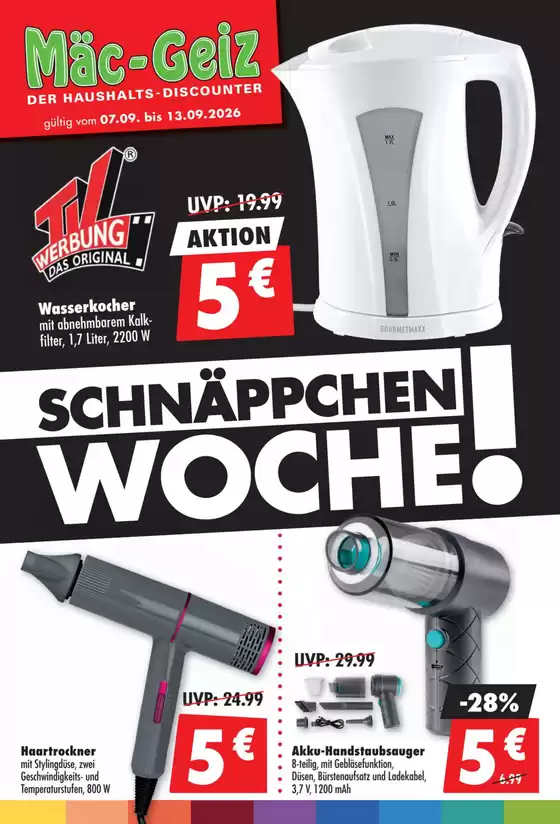 Mäc Geiz Prospekt | Top-Angebote für Sparfüchse | 2026-09-07T00:00:00.000Z - 2026-09-13T00:00:00.000Z