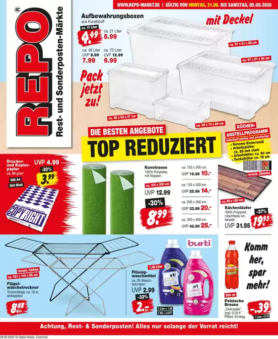 Repo Markt Katalog | Repo Markt katalog | 2026-08-31T00:00:00.000Z - 2026-09-05T00:00:00.000Z