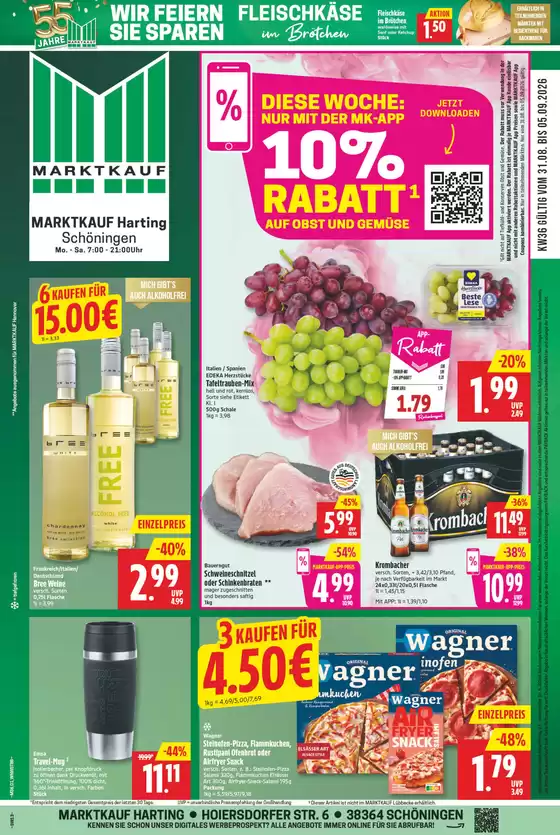 Marktkauf Prospekt in Welzow | Große Auswahl an Angeboten | 2026-08-31T00:00:00.000Z - 2026-09-05T00:00:00.000Z