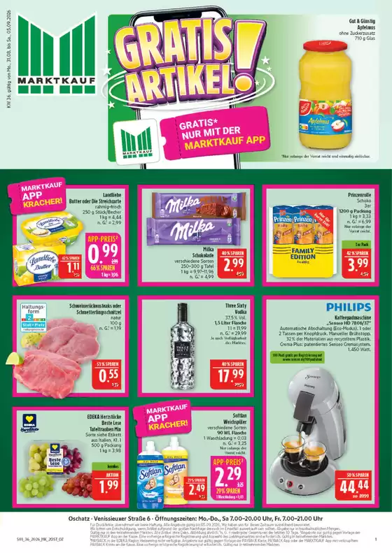 Marktkauf Prospekt | Unsere besten Deals für Sie | 2026-08-31T00:00:00.000Z - 2026-09-05T00:00:00.000Z
