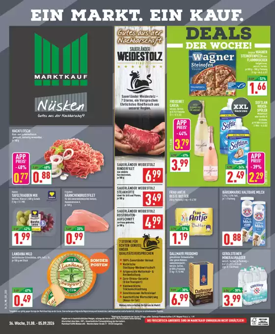 Marktkauf Prospekt | Unsere besten Angebote für Sie | 2026-08-31T00:00:00.000Z - 2026-09-05T00:00:00.000Z