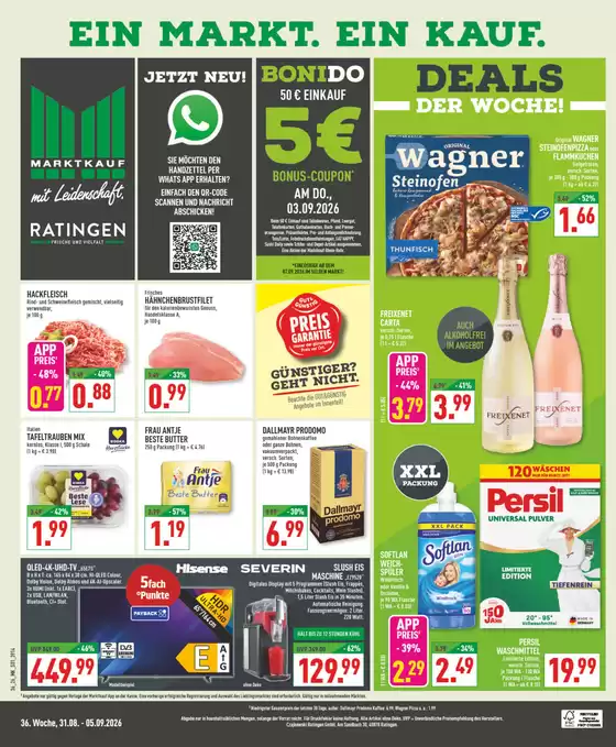 Marktkauf Prospekt in Karben | Top-Angebote für alle Schnäppchenjäger | 2026-08-31T00:00:00.000Z - 2026-09-05T00:00:00.000Z