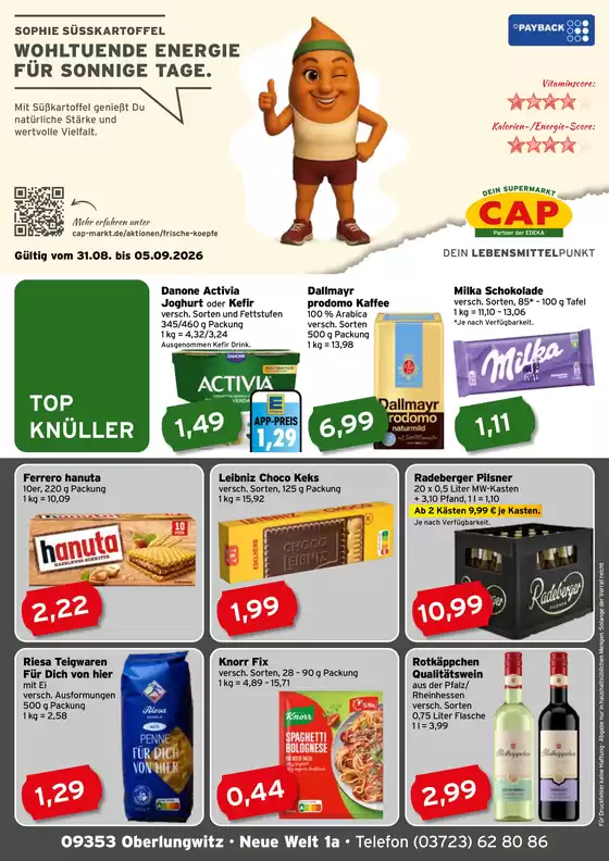 CAP Markt Prospekt | Unsere besten Deals für Sie | 2026-08-31T00:00:00.000Z - 2026-09-05T00:00:00.000Z