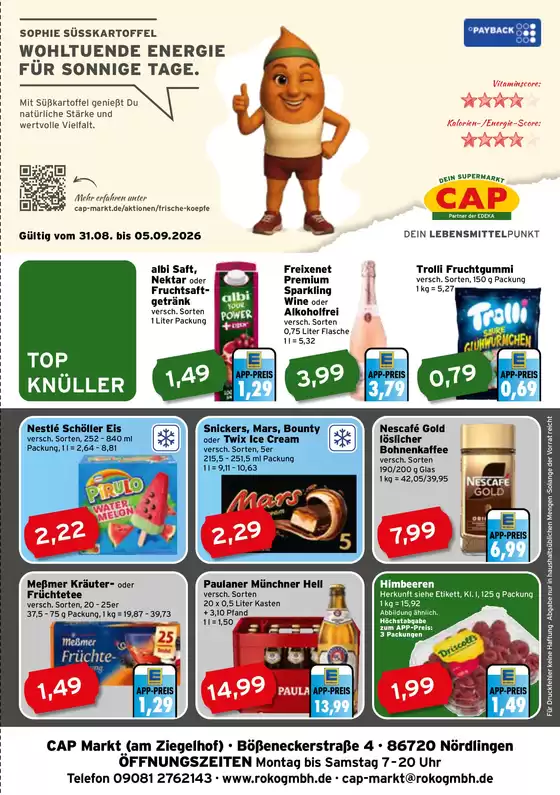 CAP Markt Prospekt | Top-Deals für alle Kunden | 2026-08-31T00:00:00.000Z - 2026-09-05T00:00:00.000Z
