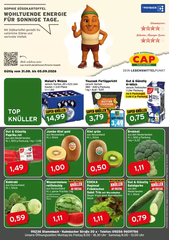 CAP Markt Prospekt | Jetzt sparen mit unseren Deals | 2026-08-31T00:00:00.000Z - 2026-09-05T00:00:00.000Z