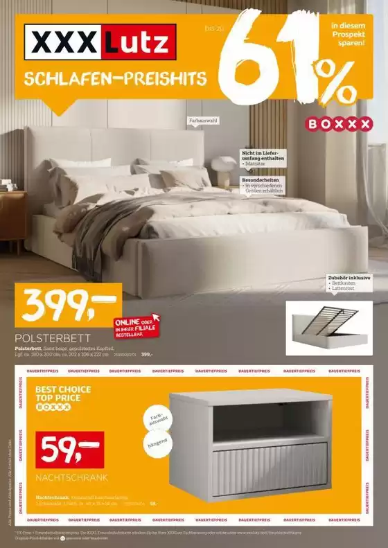XXXLutz Katalog | Schlafen-Preishits | 2026-08-31T00:00:00.000Z - 2026-09-12T00:00:00.000Z