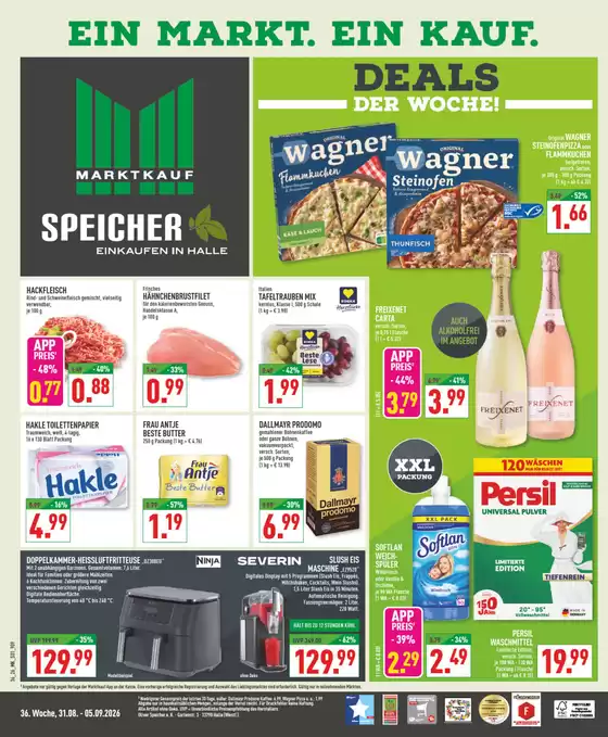 Marktkauf Prospekt in Senden (Bayern) | Aktuelle Schnäppchen und Angebote | 2026-08-31T00:00:00.000Z - 2026-09-05T00:00:00.000Z