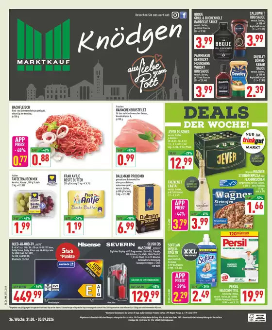 Marktkauf Prospekt in Senden (Bayern) | Rabatte und Aktionen | 2026-08-31T00:00:00.000Z - 2026-09-05T00:00:00.000Z