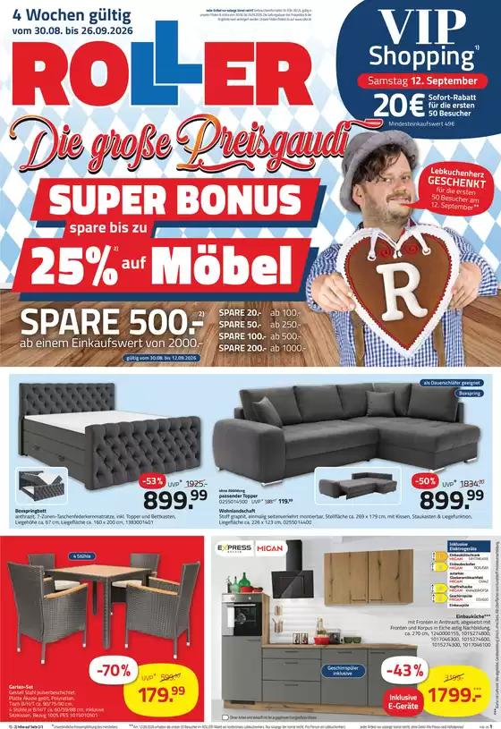 ROLLER Katalog | Unser Prospekt | 2026-08-31T00:00:00.000Z - 2026-09-26T00:00:00.000Z