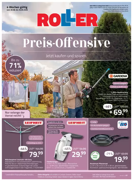 ROLLER Katalog in Niedereschach | Unsere Preis-Offensive | 2026-08-31T00:00:00.000Z - 2026-09-26T00:00:00.000Z