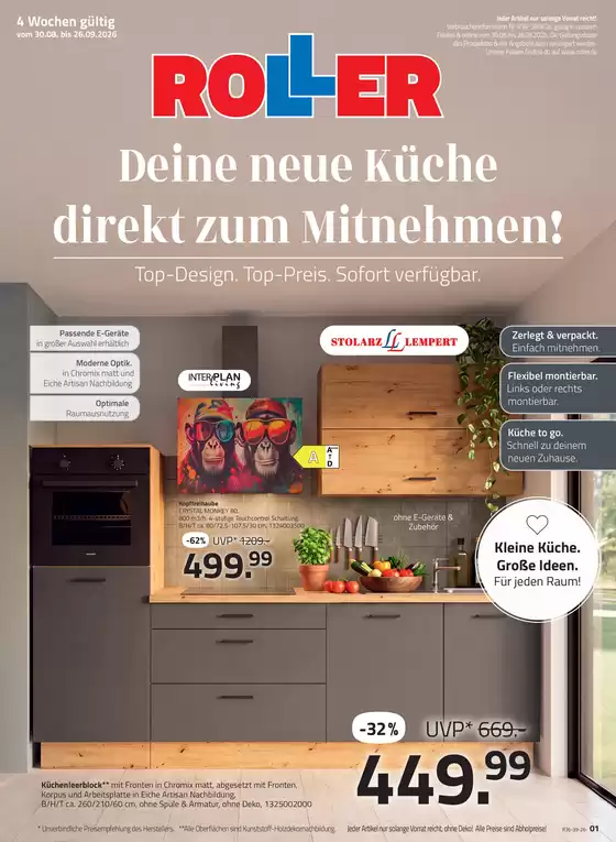 ROLLER Katalog in Niedereschach | Küchenprospekt | 2026-08-31T00:00:00.000Z - 2026-09-26T00:00:00.000Z