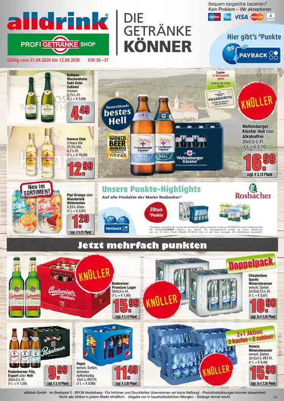 Profi Getränke Katalog | Unsere besten Deals für Sie | 2026-08-31T00:00:00.000Z - 2026-09-12T00:00:00.000Z