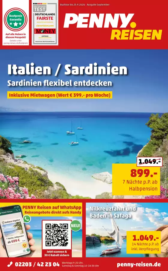 Penny Reisen Katalog | PENNY Reisen Prospekt 2026 09 komprimiert | 2026-08-29T00:00:00.000Z - 2026-09-25T00:00:00.000Z