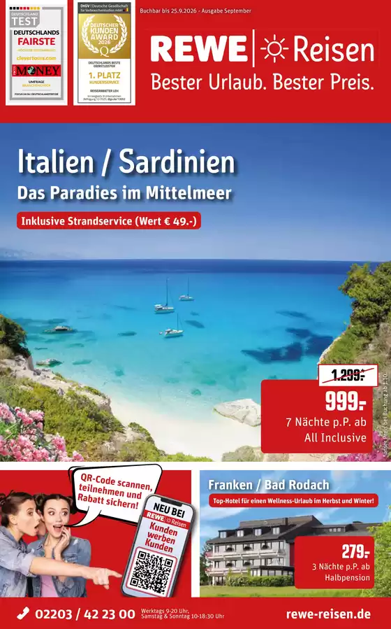 Netto Reisen Katalog | REWE Reisen Prospekt 2026 09 komprimiert | 2026-08-29T00:00:00.000Z - 2026-09-25T00:00:00.000Z