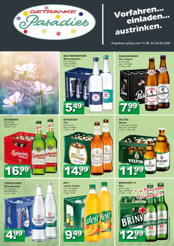Getränkeparadies Gefromm Katalog | Aktuelle Deals und Angebote | 2026-08-31T00:00:00.000Z - 2026-09-05T00:00:00.000Z