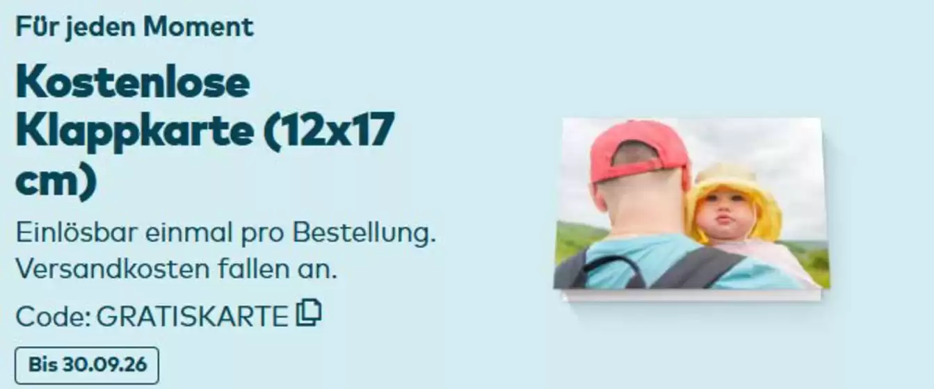 Snapfish Katalog | Kostenlore Klappkarte | 2026-08-31T00:00:00.000Z - 2026-09-30T00:00:00.000Z